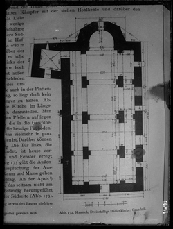 Քասախի բազիլիկ եկեղեցու հատակագիծը ըստ Թորամանյանի