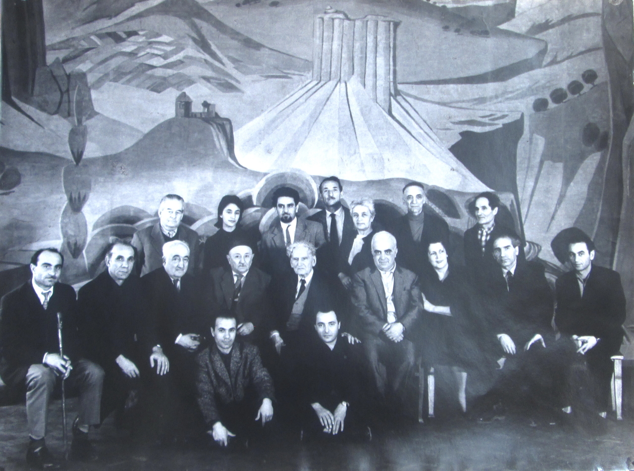 Մ.Սարյանի նկարիչների և արվեստաբանների հետ