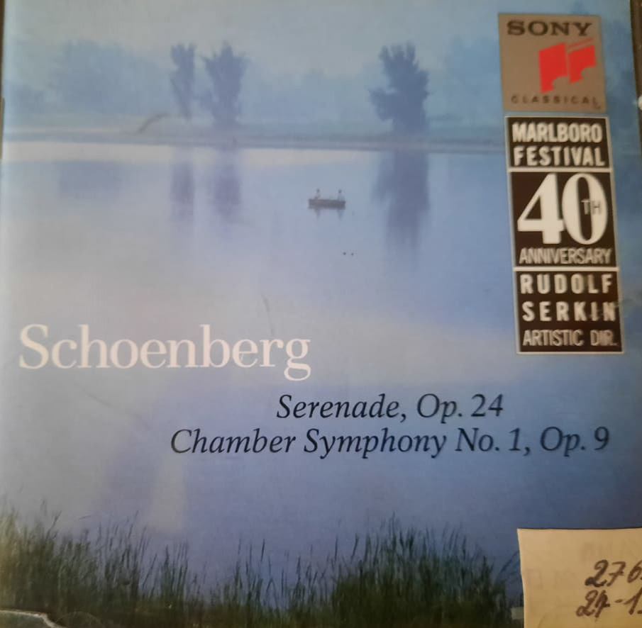 Կամերային սիմֆոնիա թիվ 1, Սերենադ կլարինետի, բաս-կլարինետի, մանդոլինի, կիթառի, ջութակի, ալտի, թավջութակի և բասի համար op. 24, op. 9
