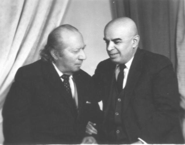 Ե. Քոչարը և  Գ.Հովնանը, Երևան, 1972
