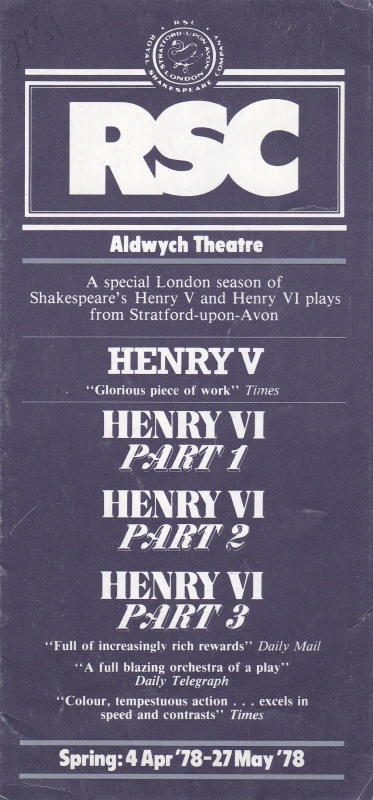 "Henry V", "Henry VI"