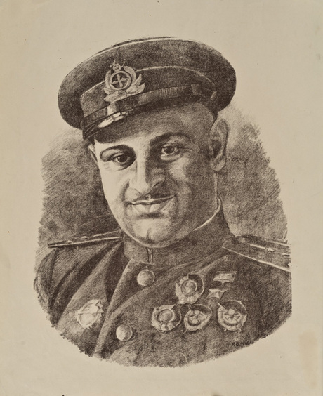 Սովետական Միության հերոս Նելսոն Ստեփանյանի դիմանկարը