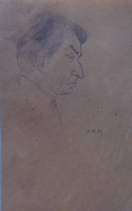 Գրիգոր Հասրաթյանի դիմանկարը,1972թ. 