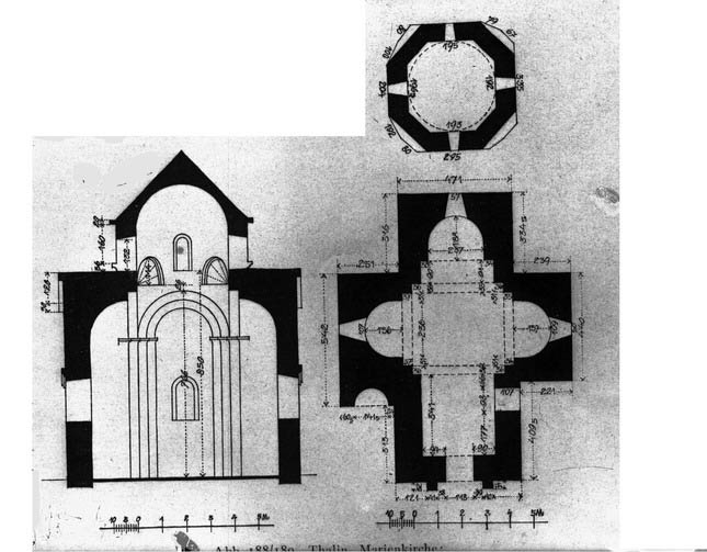 Թալինի Ներսես Կամսարականի եկեղեցու հատակագիծը ըստ Թորամանյանի