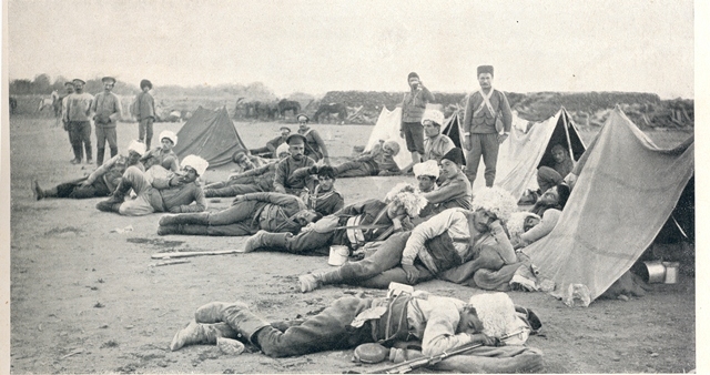 Կամավորների հանգիստը կռվի նախօրեին «Հայ կամաւորներ 1914-1916» ալբոմից
