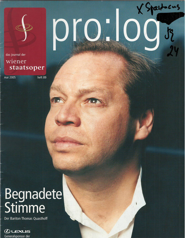 Բուկլետ՝ «Pro: log» Վիեննայի պետ. օպերայի 2005թ-ի մայիս ամսվա խաղացանկի