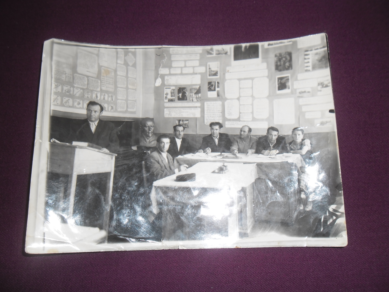 Սաղաթել Մանուկի Մնեյանը (Վաստակավոր մանկավարժ, Հայրենական պատերազմի մասնակից) ելույթի պահին