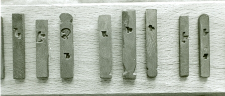 Տպագրական տառի կաղապարներ Նոր Ջուղայի թանգարանում