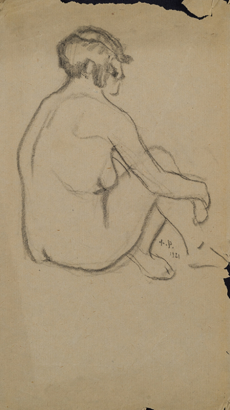 Նստած բնորդուհի (Մերկ կնոջ ֆիգուր)