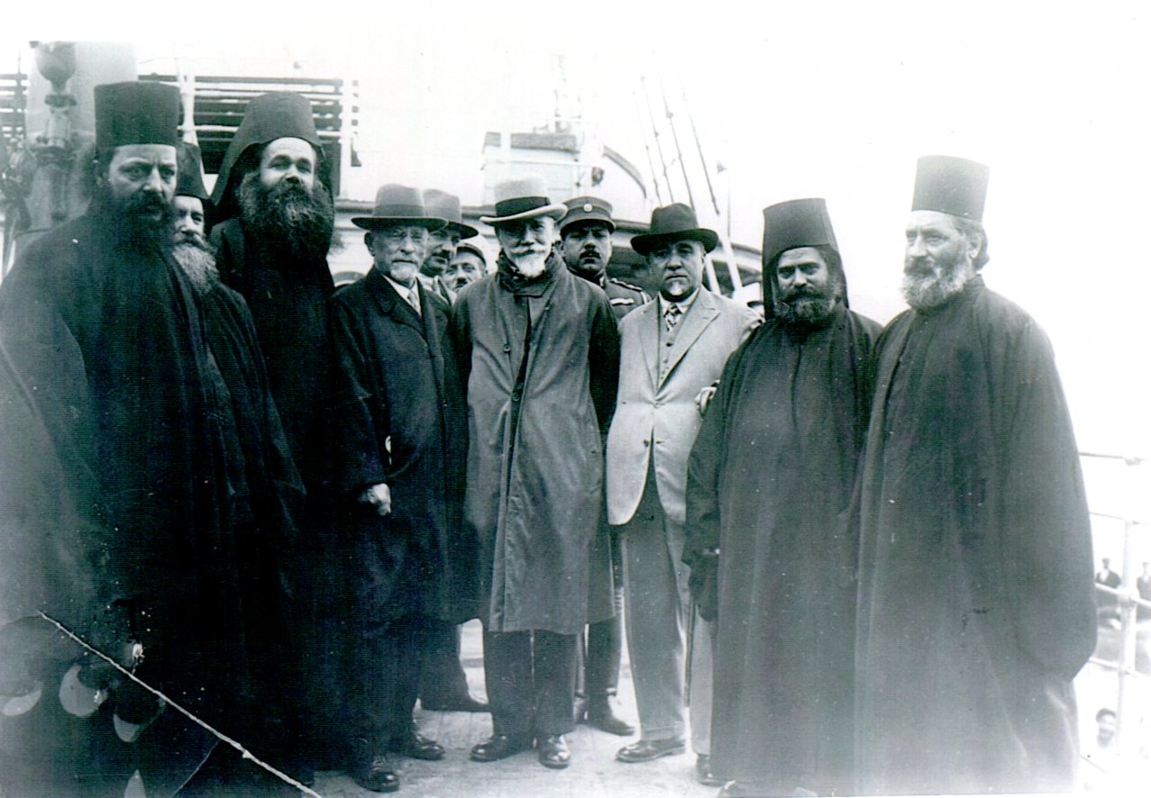 Հ. Մորգենթաուն Հունաստանի վարչապետ Է. Վենիզելոսի և այլ գործիչների հետ