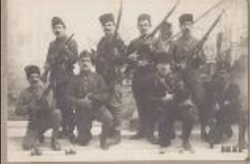 1920թ. Այնթապի հերոսական ինքնապաշտպանության մարտիկների մի խումբ