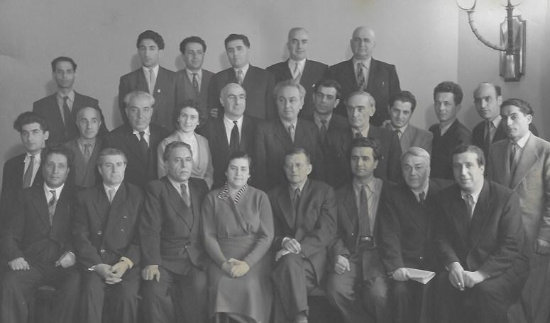 Բաբաջանյան Առնոն Դ.Շոստակովիչի և մի խումբ երաժիշների հետ՝ Կոմպոզիտորների 2-րչ համագումարի ժամանակ