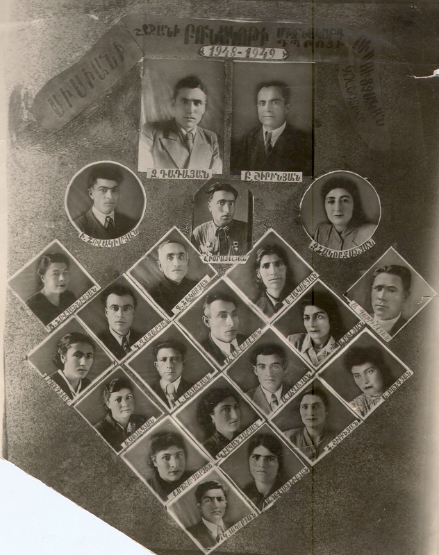 Բռնակոթ գյուղի դպրոցի 1948-49թթ շրջանավարտները