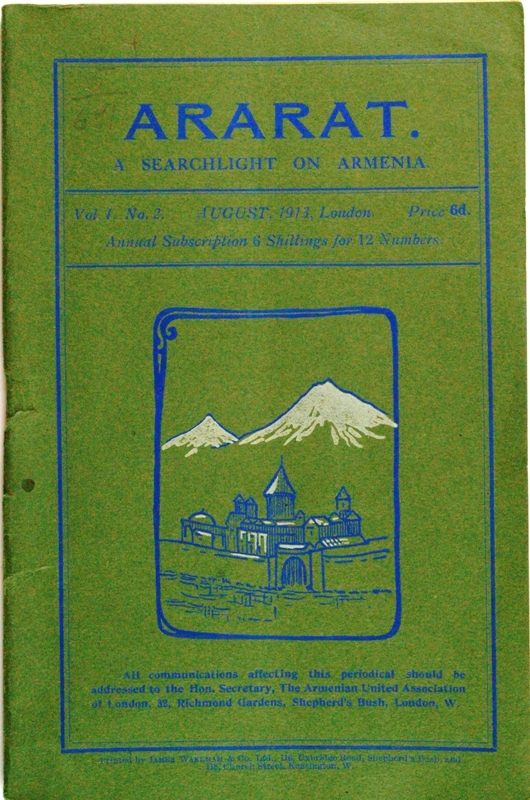 Ararat: A searchlight on Armenia: Vol. 1, No 2