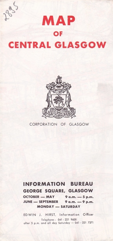 Map of central Glasgow