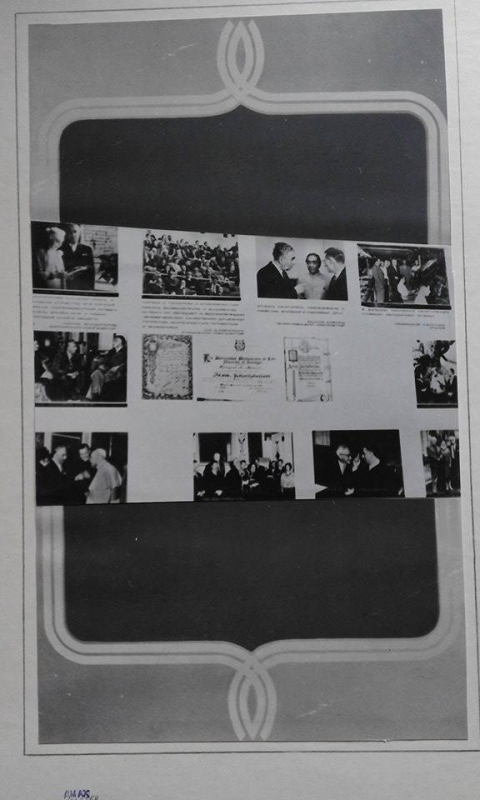 Ալբոմ՝  լուսանկարների ՝ Ա.Խաչատրյանի ծննդյան 70-ամյակին նվիրված Մոսկվայի կոնսերվատորիայի Մեծ դահլիճում կազմակերպված ֆոտոցուցահանդեսից . 45-րդ էջը