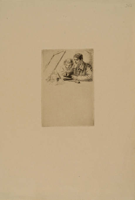 Լաֆոնտենի "Առակներ" գրքի նկարչի ինքնադիմանկարը (էջ 363)