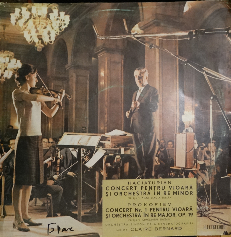 Ձայնապնակ՝ Կոնցերտ-ռապսոդիա ջութակի և նվագախմբի համար, Կոնցերտ №1 ջութակի և նվագախմբի համար 