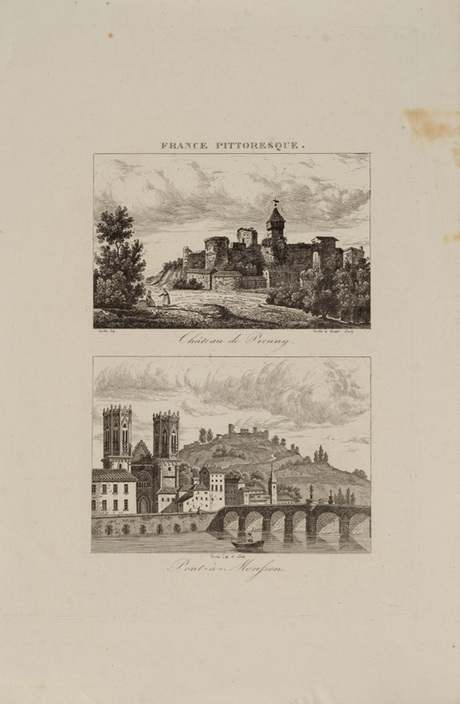 Ֆրանսիայի երկու տեսարան. Պրյոնի ամրոցը և Պոնտա-Մուսսոն