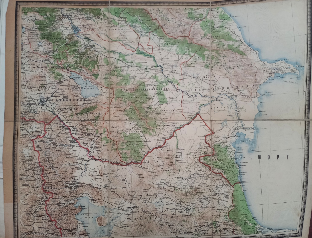 Քարտեզ՝ Հարավ-արևելյան Կովկաս