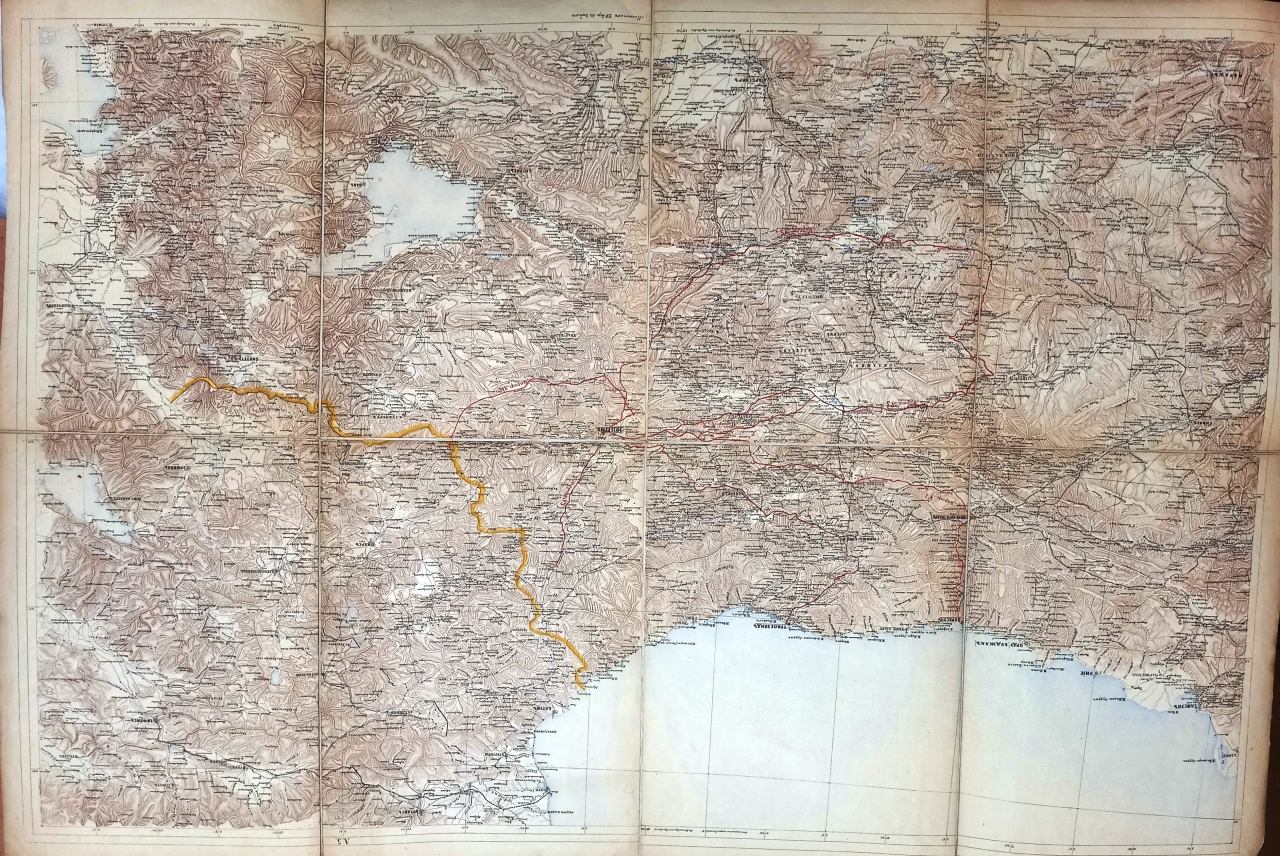 Քարտեզ՝ Հայաստանը հարակից մի քանի շրջաններով