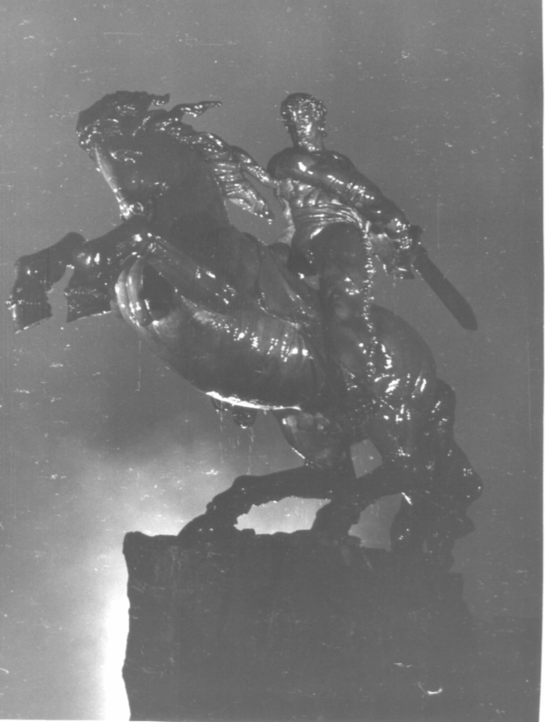 Ե. Քոչարի կերտած «Սասունցի Դավիթ» արձանի մանրակերտը, 1970-80-ականներ, Երևան