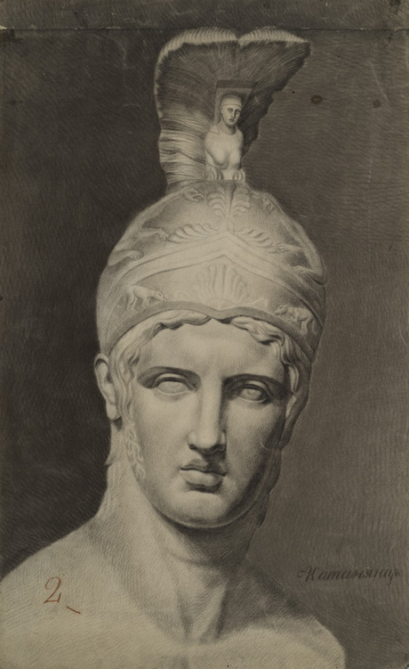 Հունական անտիկ արձանի գլխանկար