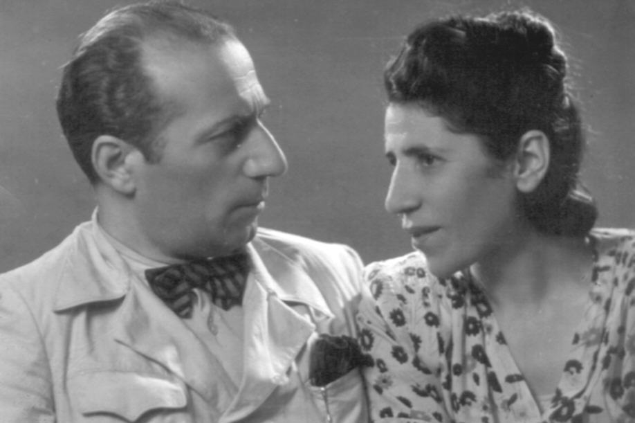 Ե. Քոչարը կնոջ՝ Մանիկի հետ, 20 հուլիսի 1949, Երևան