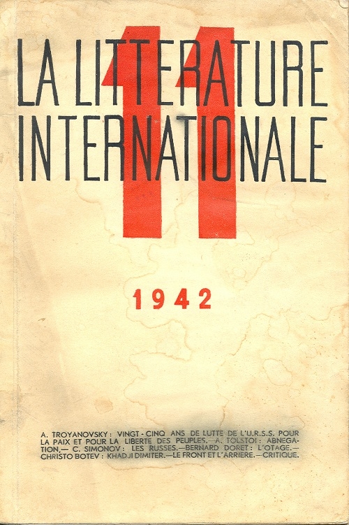 LA LITTERATURE  INTERNATIONALE  N° 11