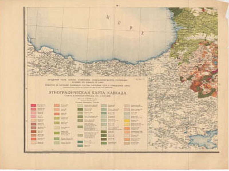 Этнографическая карта Кавказа