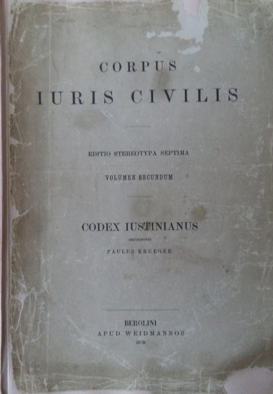 CORPUS  IURIS  CIVILIS: BEROLINI
