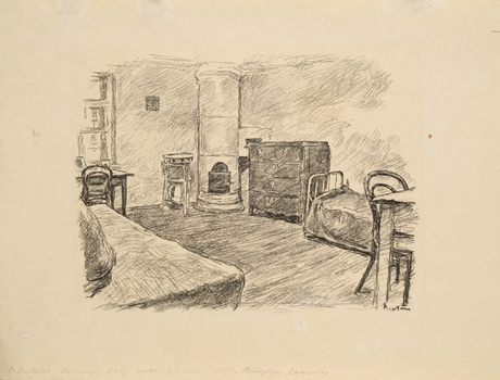 Վ. Ի. Լենինի սենյակը Պետերբուրգում 1884 թ.