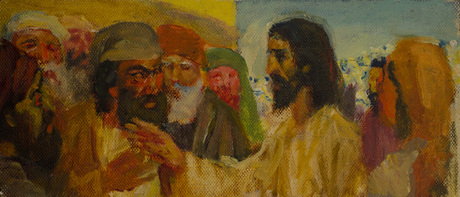 «Քրիստոսը և փարիսեցիները» նկարի էսքիզ