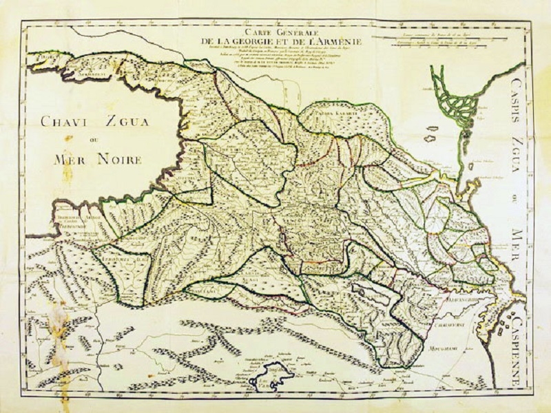 Carte générale de la Georgie et de l'Arménie