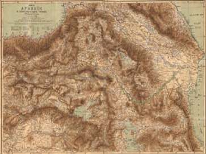 Карта Арменiи и пограничныхъ странъ Х.Ф.Б. Линча и Ф. Освальда.