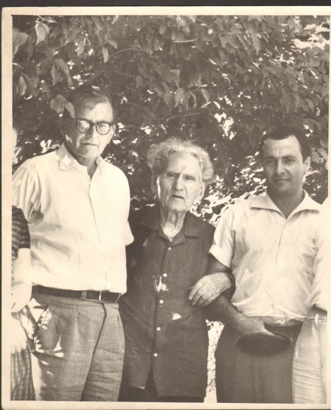 Լուսանկար. Դմիտրի Շոստակովիչ, Մարտիրոս Սարյան, Հենրիկ Սիրավյան, Երևան, 1963թ.
