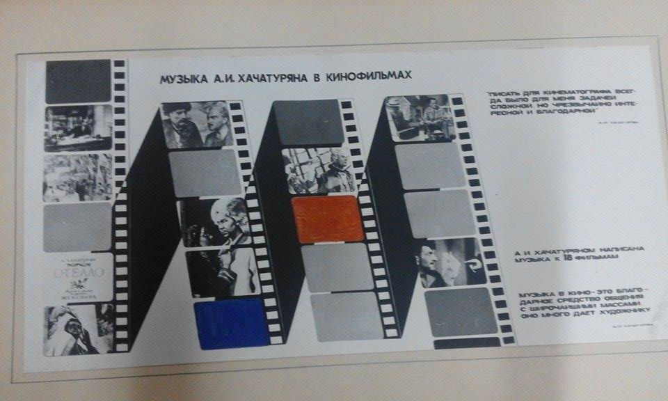 Ալբոմ ՝ լուսանկարների  ՝ Ա.Խաչատրյանի ծննդյան 70 -ամյակին նվիրված  Լենինգրադում ,Երևանում, Թբիլիսիում, Բաքվում կազմակերպված ֆոտոցուցահանդեսի լուսանկարներից   . 17-րդ էջը:
