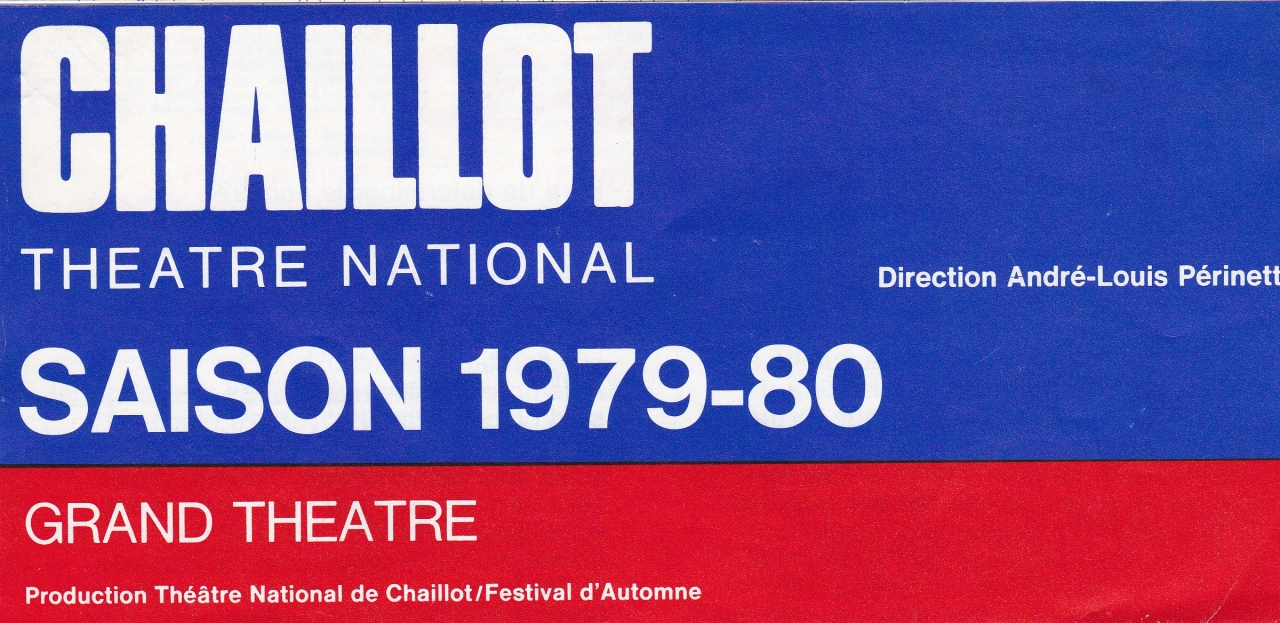 Chaillot Theatre National Saison 1979-80