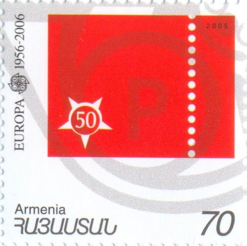 EUROPA. 1956-2006: Կարմիր և մոխրագույն