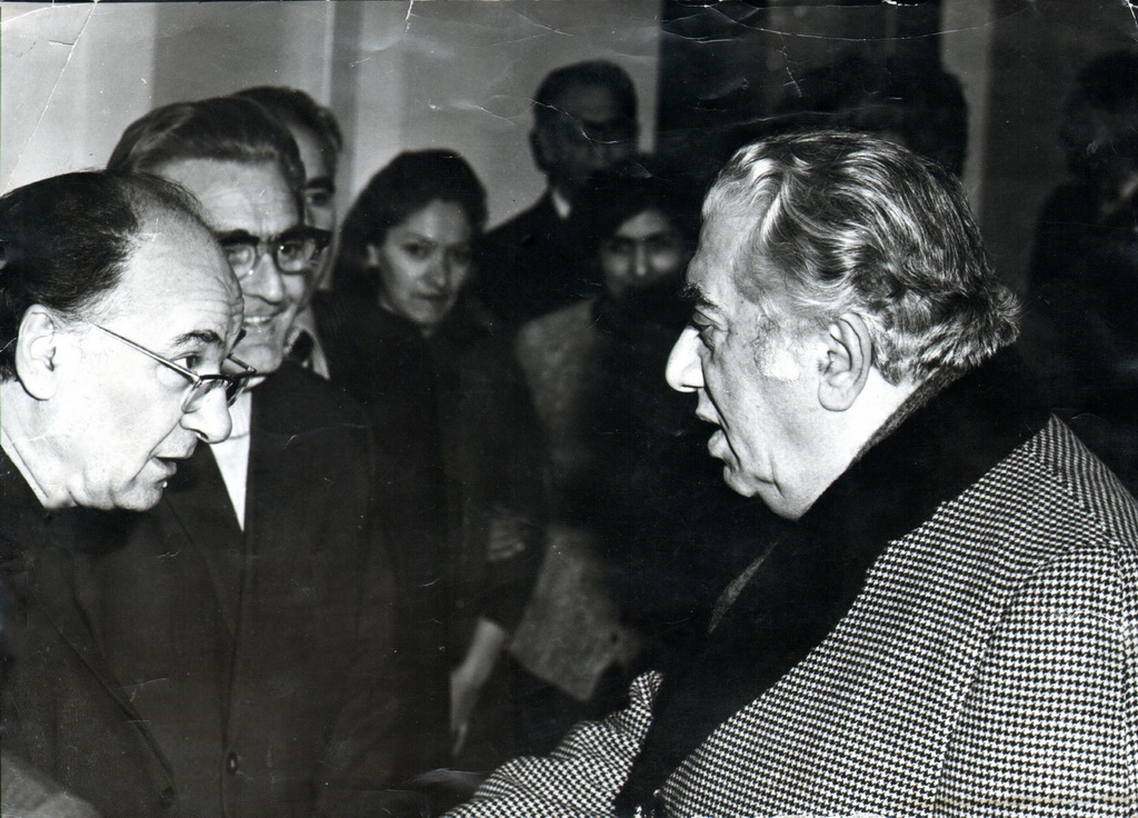Լուսանկար. Ղազարոս Սարյան, Արամ Խաչատրյան, 1977 թ., Երևան, 29,5X 22