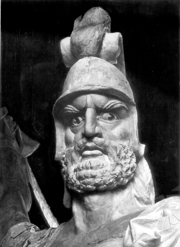 Ե. Քոչարի կերտած «Վարդան Մամիկոնյան» արձանի գլուխը 