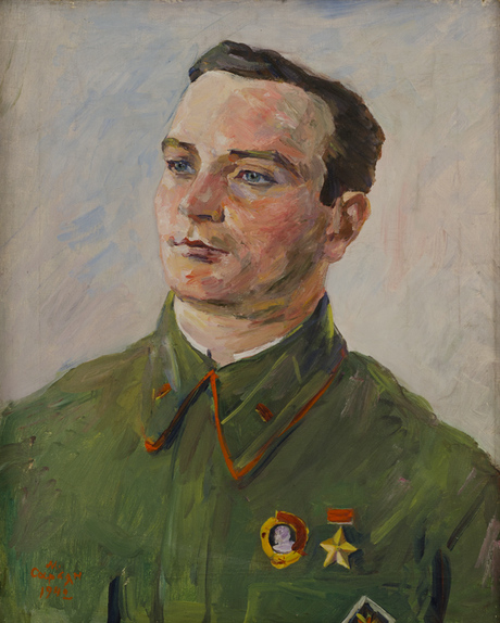 Սովետական Միության հերոս Մարգուլիսի դիմանկարը