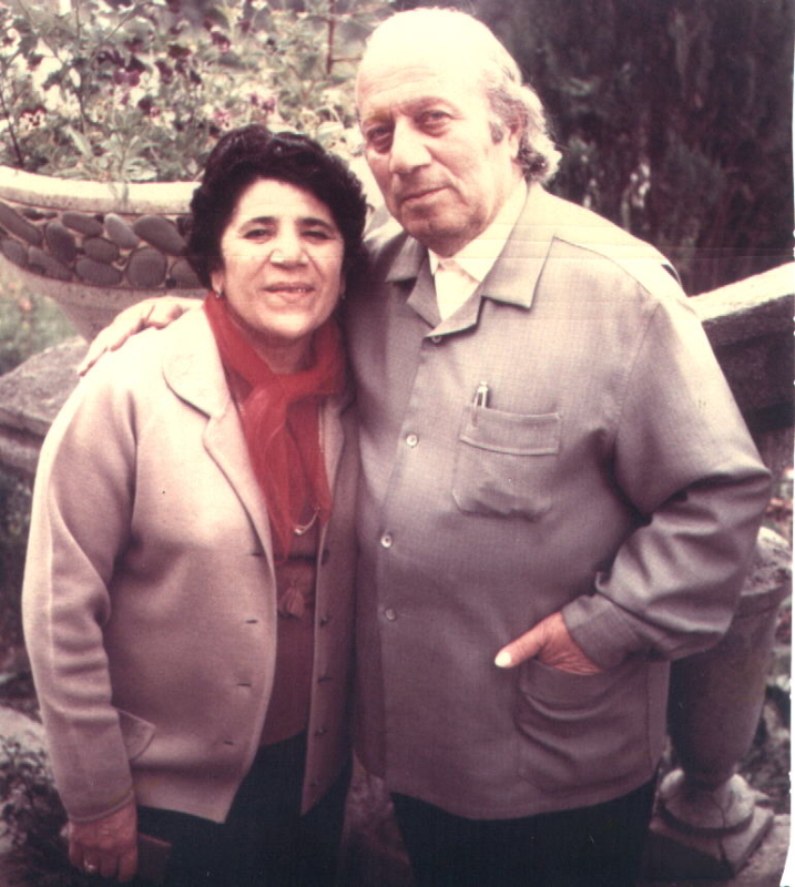 Ե. Քոչարը կնոջ՝  Մանիկի հետ, Դիլիջան, օգոստոս, 1971  