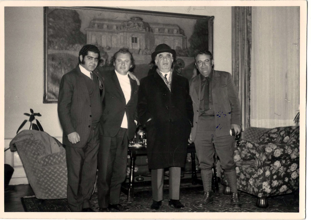 Լուսանկար. Ա. Խաչատրյանը իր գերմանաբնակ բարեկամ Գ. Սարգսյանի հետ Բամբերգում