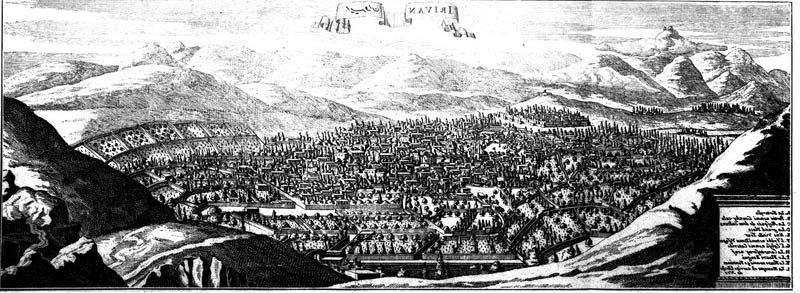Երևանը XVII դարի վերջին, ըստ Ժան Շարդենի ուղեկից նկարիչ Ժոզեֆ Գրելոյի