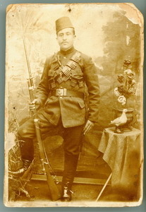 Գրիգոր Սողոմոնյանը թուրքական բանակի զինվորի համազգեստով