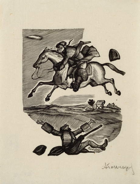 Փախուստ ձիով. Տ. Սմոլետայի "Պերեգրին Պիկլի արկածները" վեպի նկարազարդումներից