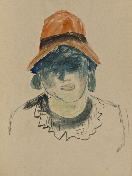 Կնոջ դիմանկար կարմիր գլխարկով