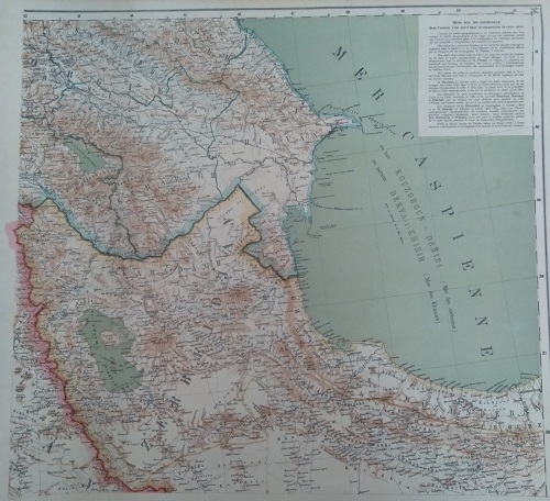 Անդրկովկասի, Կասպից ծովի հարակից մասի քարտեզ