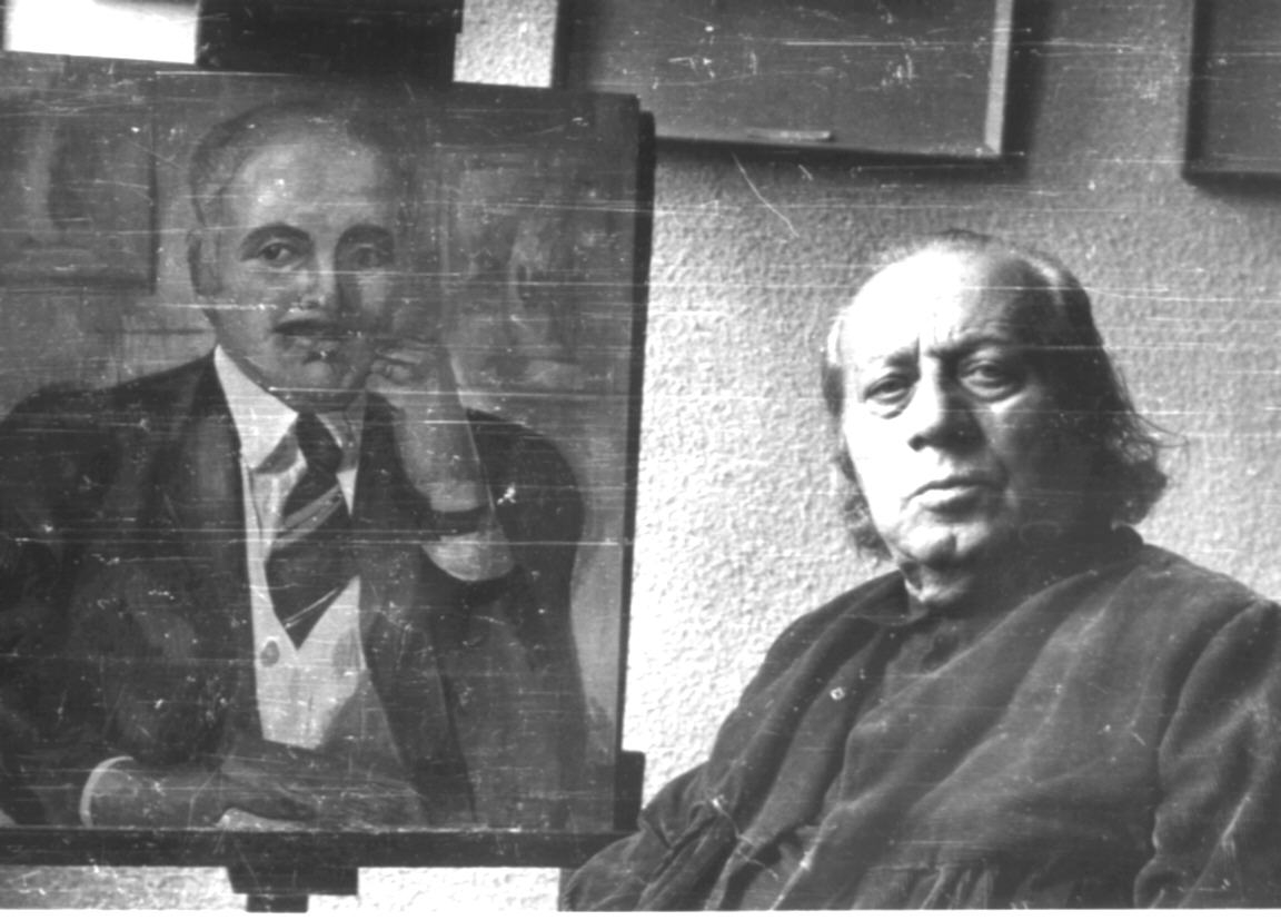 Երվանդ Քոչարը արվեստանոցում, Երևան, 1973